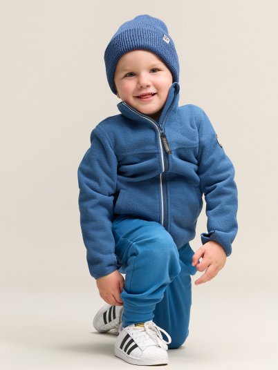 Gullkorn Clover Vindfleece Jakke Blå 110