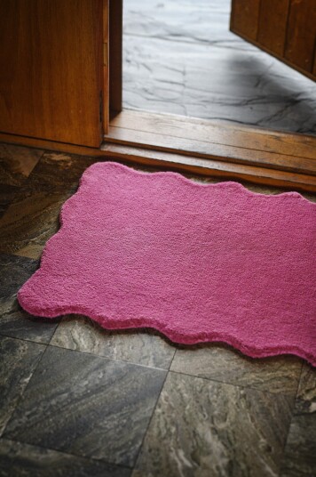 Jotex Dørmatte i Ull 60x90 Cm Bomull/Ull rosa VIVI 21700010547