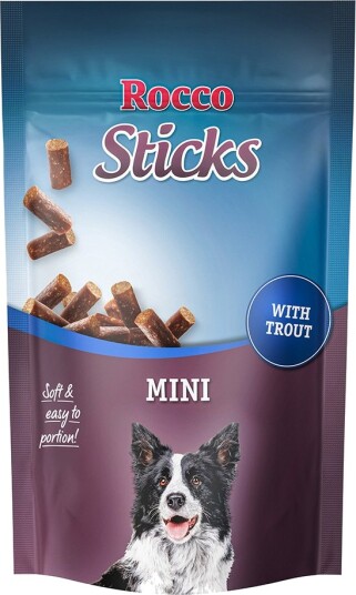 Rocco Sticks Mini Med Ørret 100 G
