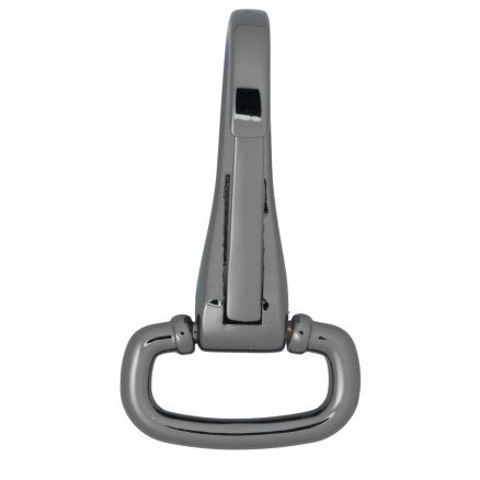 Infinity Hearts Karabinhake med D ring Messing Gunmetal 50mm 1 stk