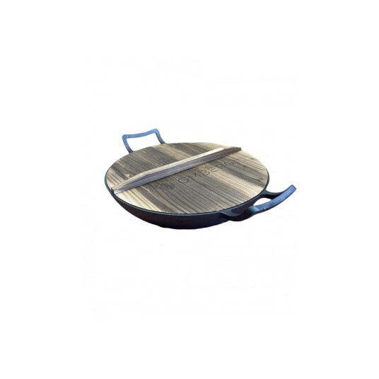Wokpanne støpejern med lokk Omberg Wok 36 cm