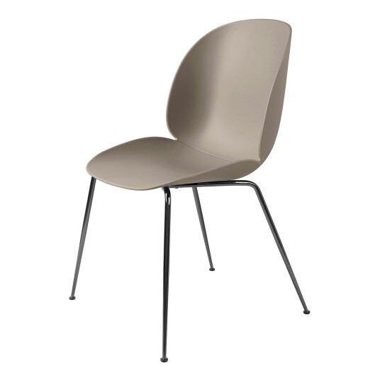 Gubi Beetle Stol Sort Krom/ Beige