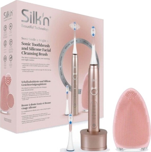 Silkn Sonic Smile & Bright Set Elektrisk tannbørste med tilbehør Silkn Sonic Smile & Bright Set Elektrisk tannbørste med tilbehør