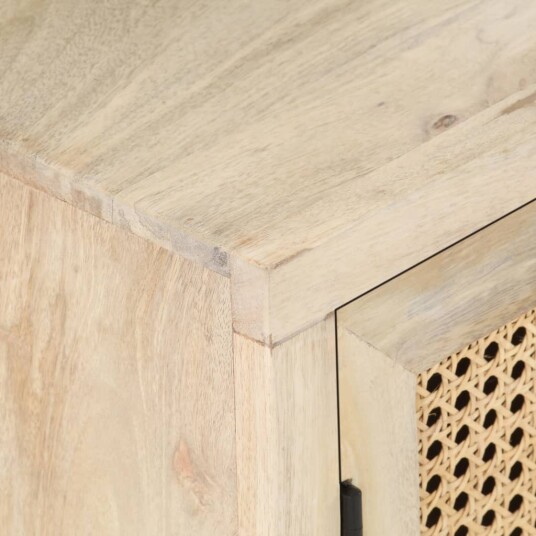 vidaXL Nattbord 40x30x50 cm heltre mango og naturlig stokk