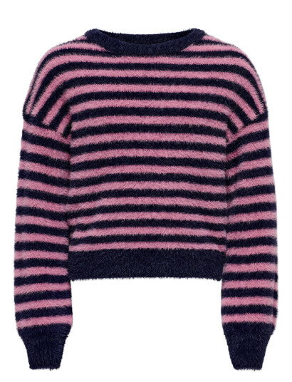 Kids Only Kognewpiumo L/S Pullover Knt Noos - Multi/patterned - 122-128