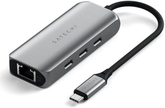 Satechi 4 i 1 USB C Adapter med Gigabit Ethernet Satechi 4 i 1 USB C Adapter med Gigabit Ethernet