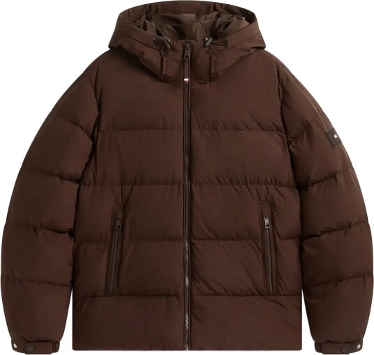 Tommy Hilfiger Down Hooded Puffer Jkt   DARK COFFEE   L