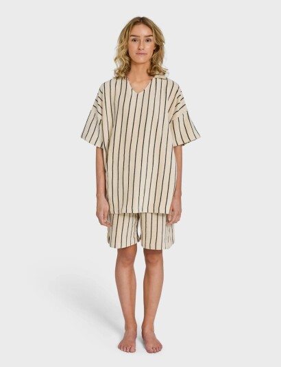 Bongusta Naram Collar Tee - Cream - S/M