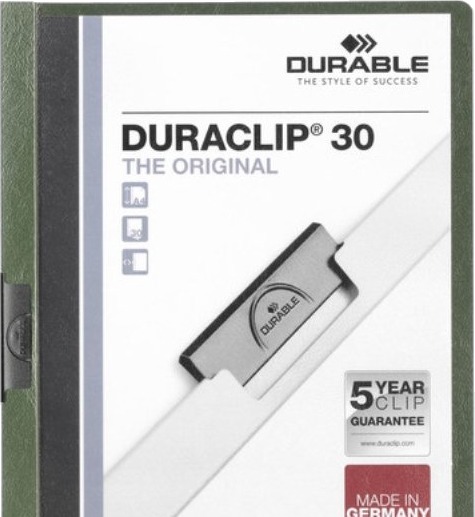 Durable Duraclip 30 A4 Grønn Hvit Pvc 30 Ark A4 1 Stykker