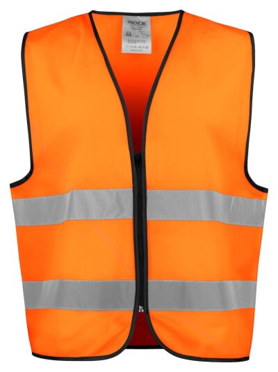 ProJob 6709 Refleksvest En Iso 20471 Kl 2 Orange/Black One Size