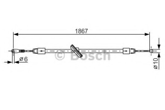 Bremsewire BOSCH 1 987 482 028 Bremsewire BOSCH 1 987 482 028