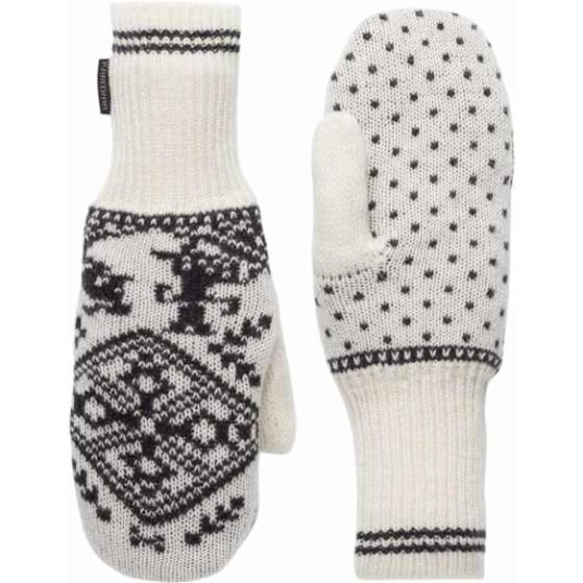 Kari Traa Saga Knit Mittens Off White 8