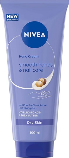 NIVEA Smooth Hands & Nail Care Hand Cream 100 ml