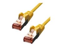 ProXtend - Koblingskabel - RJ-45 (hann) til RJ-45 (hann) - 3 m - 5.8 mm - foliebelagt uskjermet tvinnet kabelpar (F/UTP) - CAT 6 - formstøpt, uten hindringer, flertrådet - gul