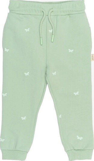 Petit Piao Ppelis Sweatpants   FROSTY GREEN BUTTERFLY EMB   68