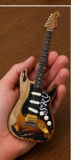 Axe Heaven Stevie Ray Vaughan Fender Strat Number One Pride and Joy 10 Inch Miniature Guitar 79073055