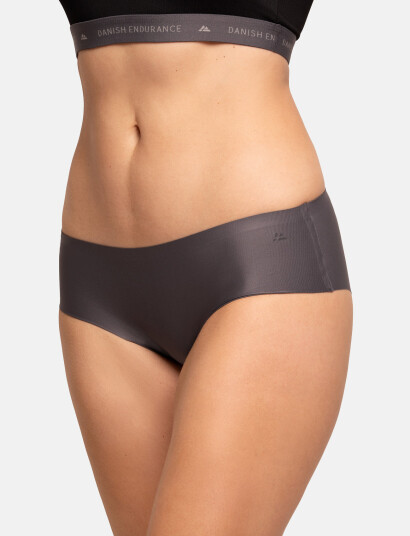 Danish Endurance Women"s Invisible Hipster 3-Pack - Multi/patterned - S