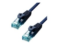 ProXtend - Koblingskabel - RJ-45 (hann) til RJ-45 (hann) - 75 cm - 6 mm - UTP - CAT 6a - IEEE 802.3at - halogenfri, formstøpt, uten hindringer, flertrådet - blå