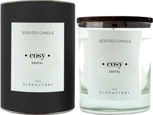 Ambientair Olphactory   Black Duftlys 200g Cosy   Santal