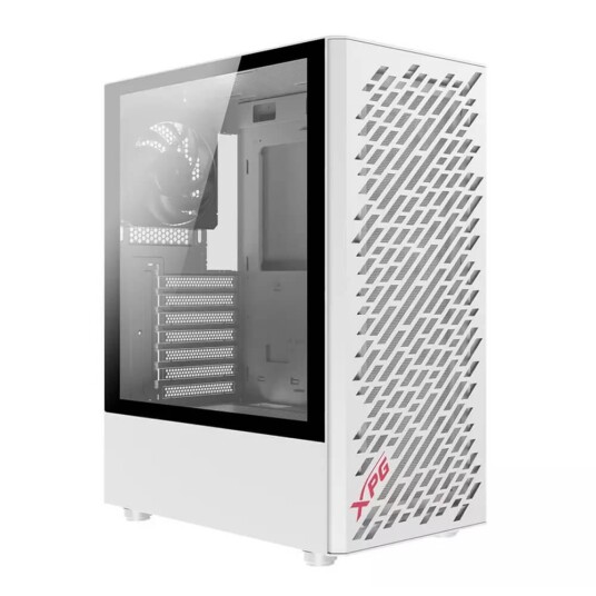 Adata XPG Valor Air Midi Tower Kabinett Hvit med Herdet Glass