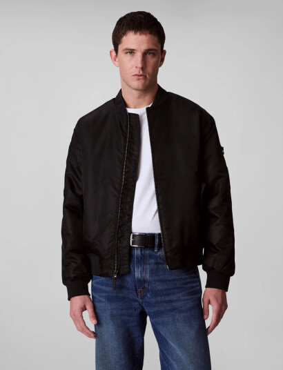Calvin Klein Jeans Ls Jeans Hero Bomber - Black - L