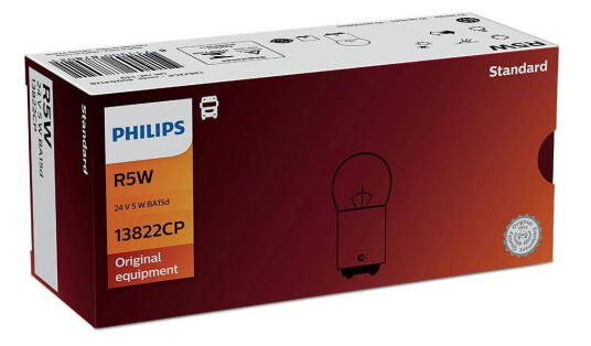Philips pære R5W Parkeringslys bak 10 pakning