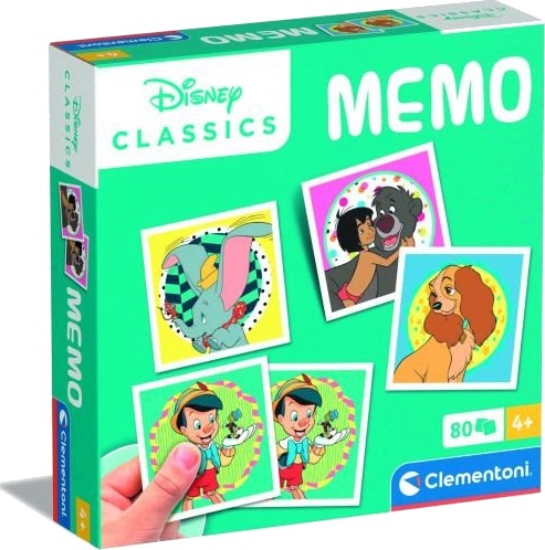 Clementoni Disney Klassisk Memospill 80 Brikker Fra 4 År