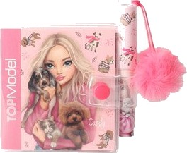 TOPModel Mini Skrivehefte Med Penn Candy