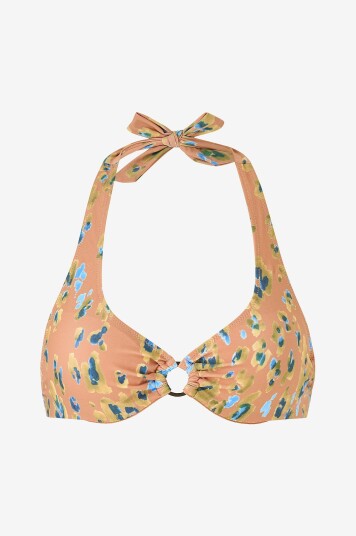 KAANDA Beach life Bikini BH UW Halter Top w Removable Cups Flerfarget