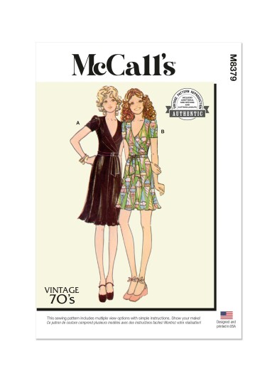 McCall's 8379 - Vintage Kjole F5 (16-18-20-22-24)