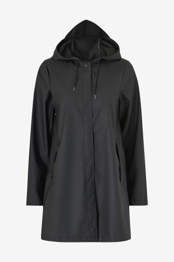 Rains Regnjakke A line W Jacket W3 Svart Rains Regnjakke A line W Jacket W3 Svart