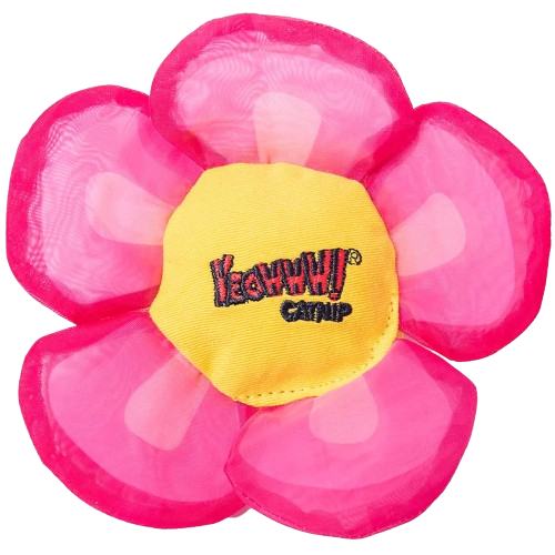 Yeowww! Catnip Flower Pink 14 X 14 X 2.5 cm Katt Kattemøbler Kloremøbler Leker Med Kattemynte 