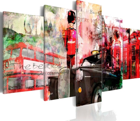 Bilde Memories From London 5 Pieces 100x50 Artgeist sp. z o. o.