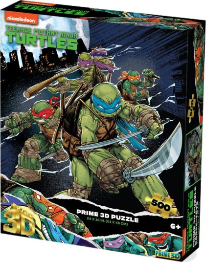 Teenage Mutant Ninja Turtles Comic Style 500pc 24x18 in 3D Lenticular Puzzle TMNT