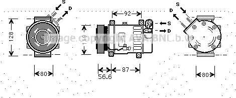 AC kompressor PRASCO CNAK238