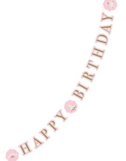 Happy Birthday Banner 1,7 meter Princess for a Day
