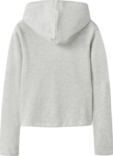 LMTD Nlflunic Ls Bru S Cardigan W. Hood   Grey   134 140