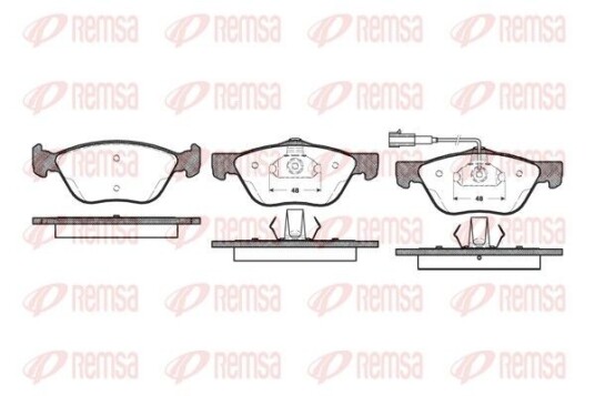 Bremseklosser REMSA 0589.21 Bremseklosser REMSA 0589.21