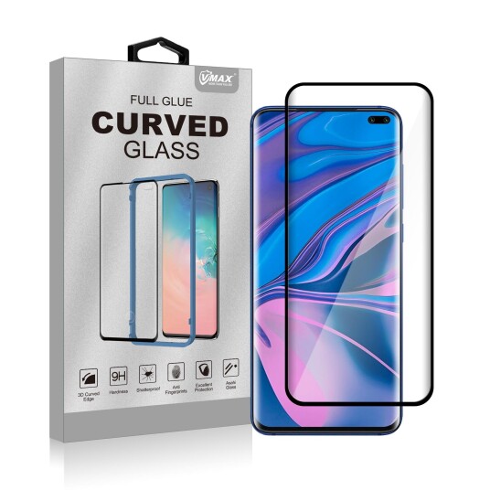 VMAX skjermbeskytter Xiaomi Mi 10 og Mi 10 Pro - Svart, herdet glass