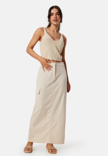 BUBBLEROOM Hilda Cargo Skirt Beige XS