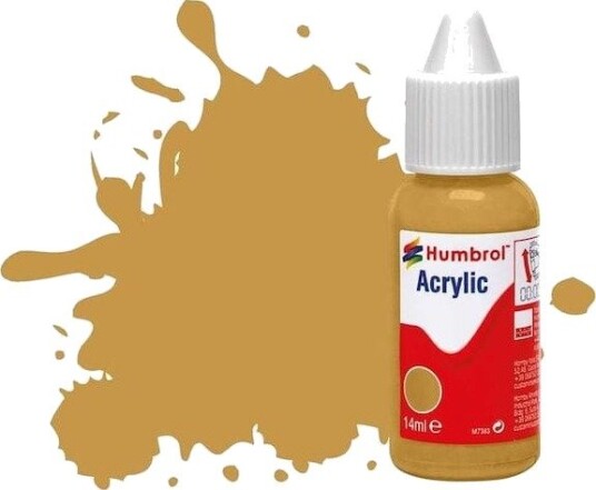 Humbrol Akryl No 93 Desert Yellow - Matt 14ml Dropper Bottle