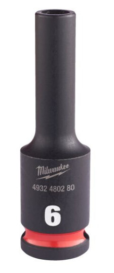 Milwaukee 4932480280 Kraftpipe 3/8", SHOCKWAVE, dybde 6 mm, Håndverktøy