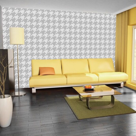 Tapet Dogtooth Check 100x70 - Artgeist sp. z o. o.