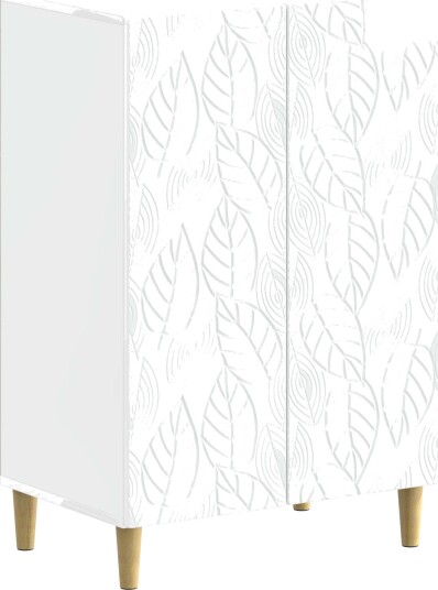 vidaXL Sko Skap DELFT 59,5 x 39,5 x 90 cm Konstruert tre Høgglans hvit