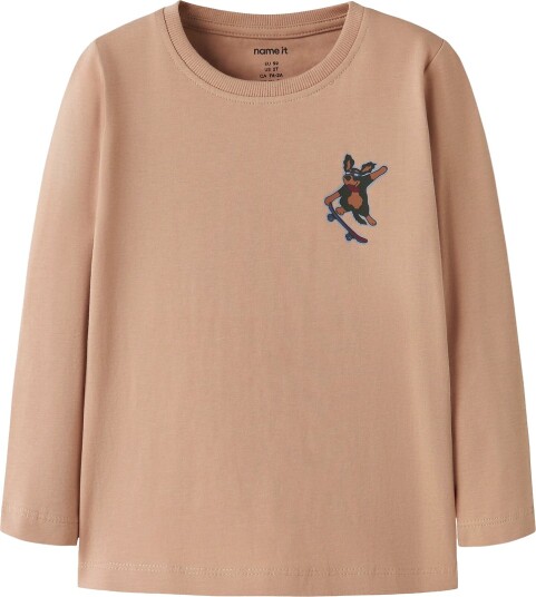 Name It Genser NmmVux Sesam/Skater Dog Name It 3 år (98) Genser Beige Brun