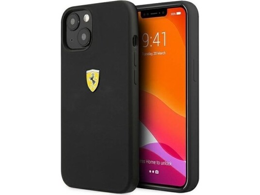 Ferrari Fessihcp13mbk Iphone 13/14/15 6.1" Svart/Svart Hardcase Silikon