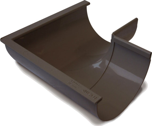 Plastmo 10" utvendig gjæring 90° grafitt gray