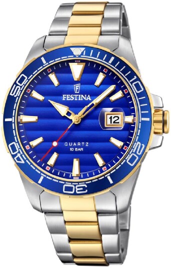 Festina Herreklokke F20362 4 Prestige Blå/Gulltonet stål Ø44.3 mm Festina Herreklokke F20362 4 Prestige Blå/Gulltonet stål Ø44.3 mm