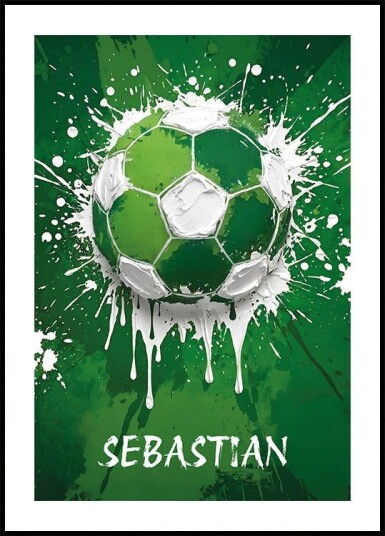 Graffiti Football Personal Name Plakat Plakat / 70x100cm Graffiti Football Personal Name Plakat Plakat / 70x100cm