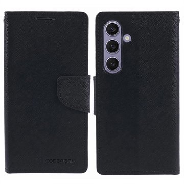 Mercury Goospery Fancy Diary Samsung Galaxy S24+ Lommebok-deksel Svart Mercury Goospery Fancy Diary Samsung Galaxy S24+ Lommebok-deksel Svart